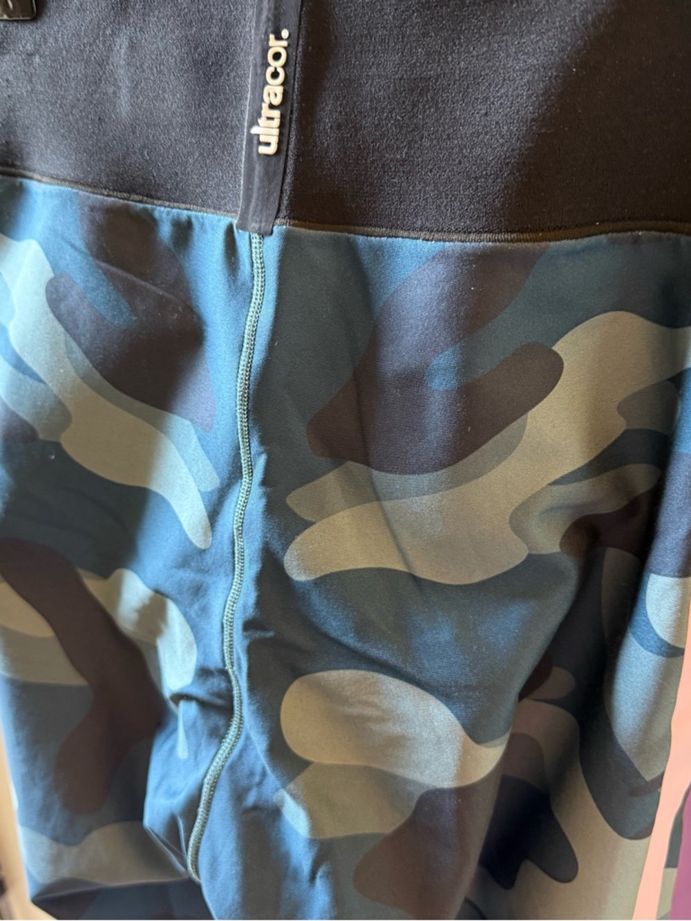 Ultracor Blue Camo Leggings Side Stripe High Rise M